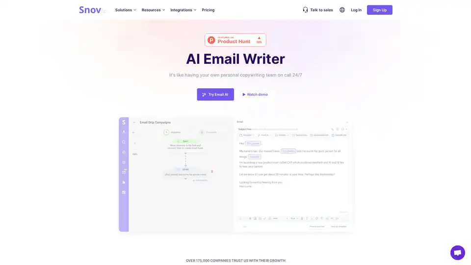 Snov.io AI Email Writer