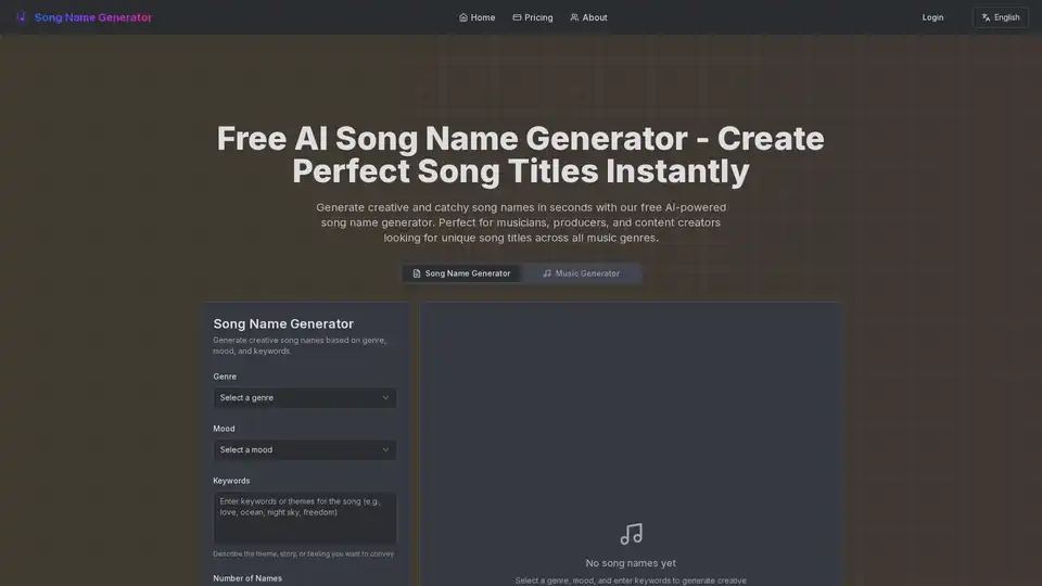 Song Name Generator