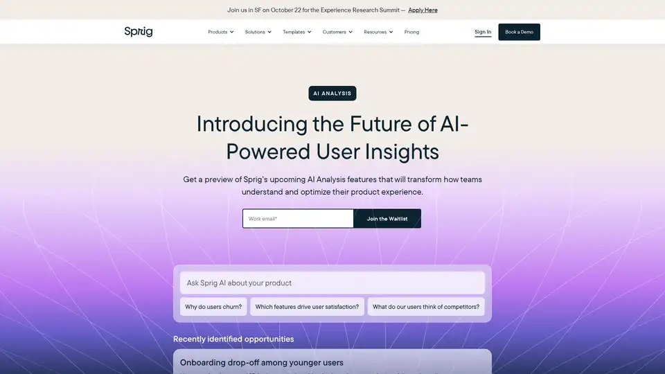 Sprig AI Analysis