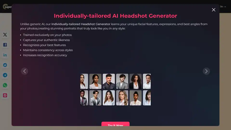 Supawork AI Headshot Generator