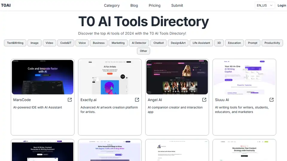 T0 AI Tools Directory