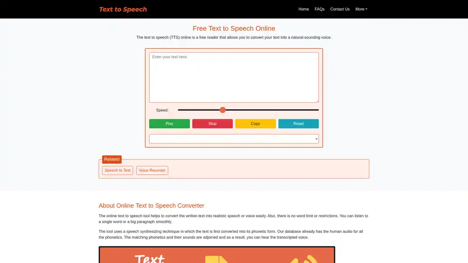 Free Text to Speech Online