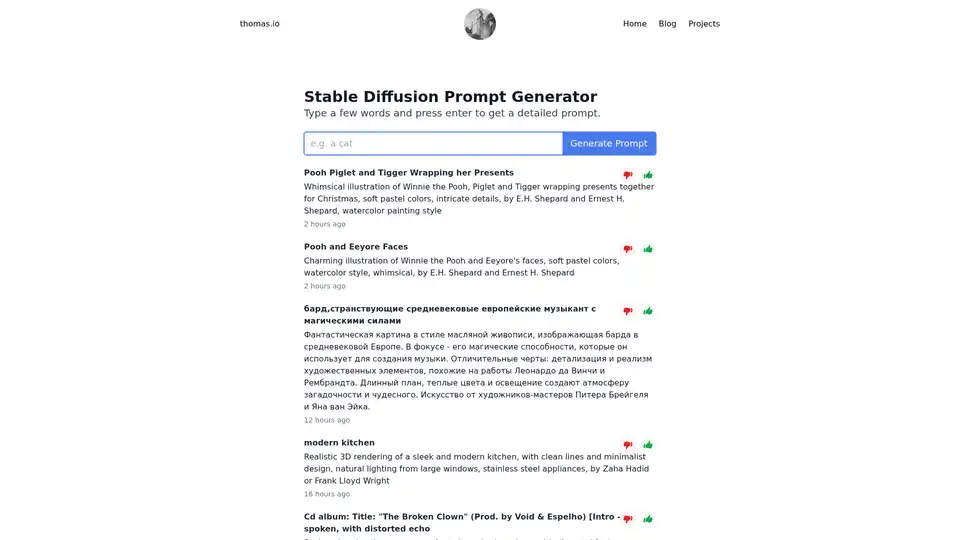Stable Diffusion Prompt Generator