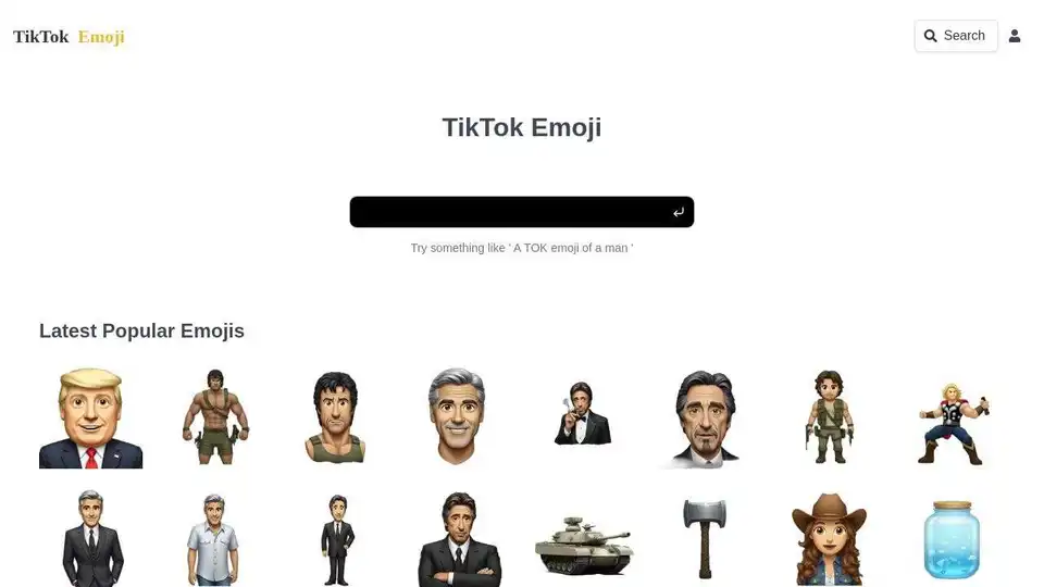 TIKTOKEMOJI.COM - TikTok Emoji Generator | Create Custom Emojis