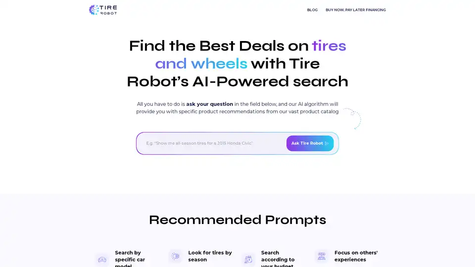 Tire Robot AI Deal Finder