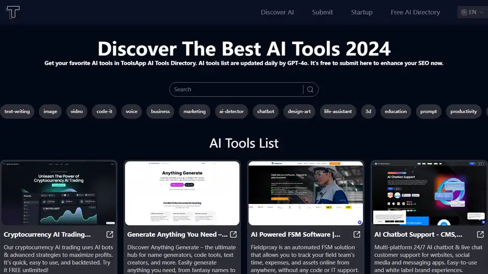ToolsApp AI Tools Directory