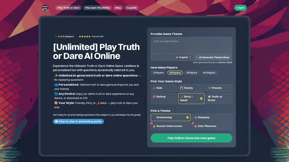 Truth or Dare AI