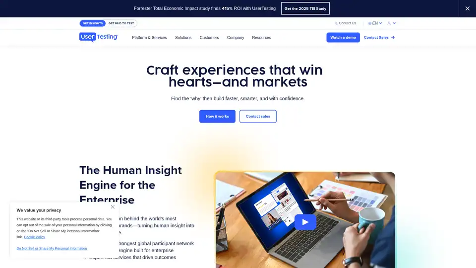 UserTesting Human Insight Platform