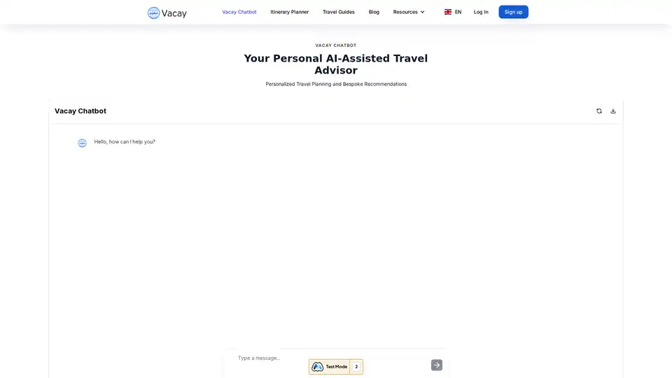 Vacay Chatbot