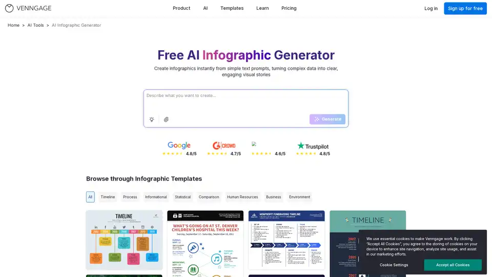 Venngage AI Infographic Generator
