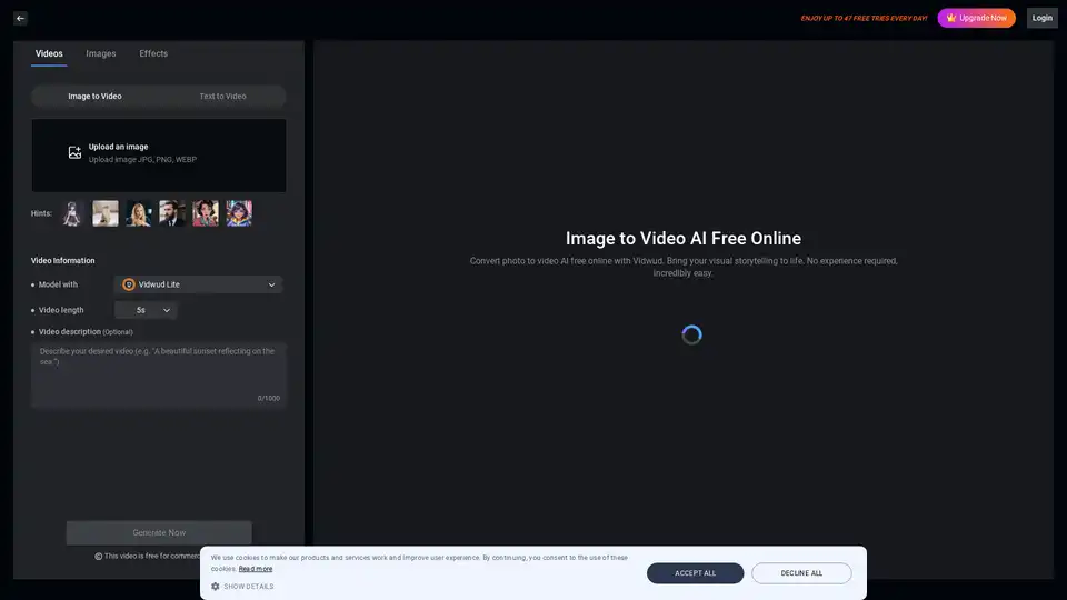 Vidwud Image to Video AI
