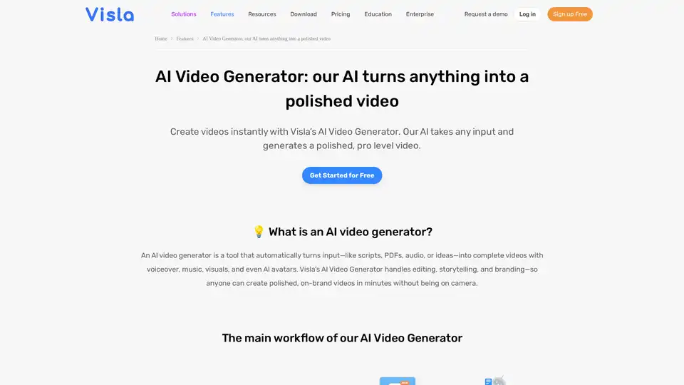 Visla AI Video Generator