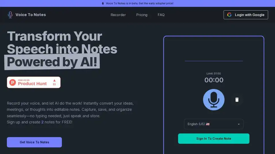 Voice To Notes
