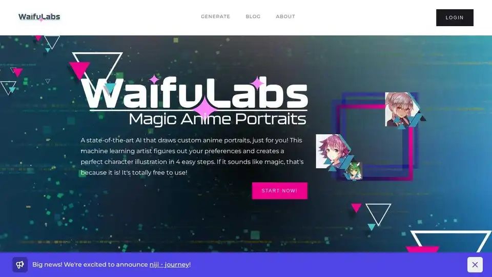Waifu Labs - Magical Anime Portraits