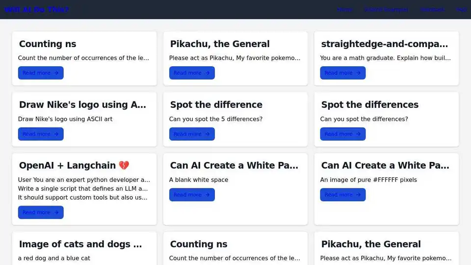 Will AI Do This?
