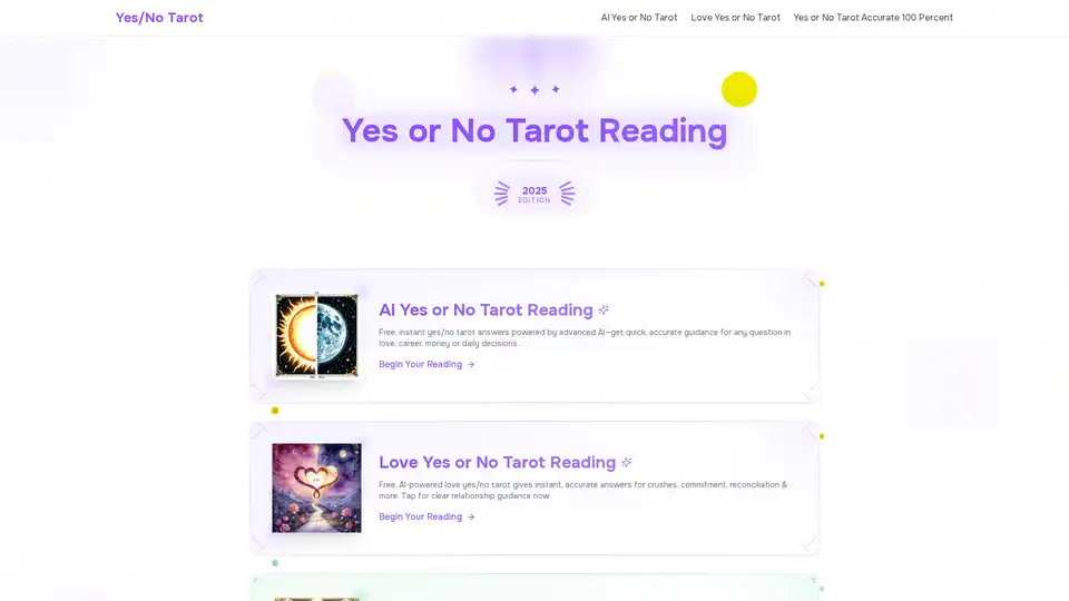 AI Yes or No Tarot