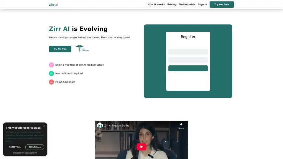 Zirr AI Medical Scribe